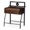 Baxton Studio Jevenci Vintage Industrial Black Finished Metal Nightstand 120-6574 - alternate 2